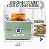 ZACHVO 2 Slice Toaster, Retro Bread Toaster with LED Display - 4 of 4