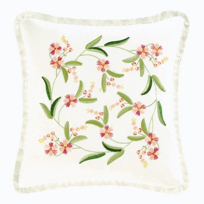 C&F Home 14" x 14" Primavera Embroidered Pillow