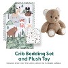 The Peanutshell Woodland Camo Crib Bedding Set and Stuffie Plush Toy - 4 Piece Set - 2 of 4
