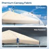Aoodor 12'x 12' Pop Up Canopy Tent, Beach Tent with Roller Bag, Portable Instant Shade Canopy - 4 of 4