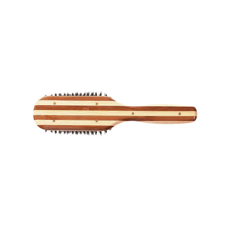 Bass Brushes Shine & Condition Hair Brush with 100% Premium Natural Bristle FIRM Pure Bamboo Handle Medium Paddle, 2 of 6