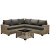 XIZZI All-Weather Rattan Furniture, Sectional Sets w/ Optional Solar Light-Up Coffee Table & Ottoman, Choose 6-9pc Configs in 8 Fade Resistant Colors - 2 of 4
