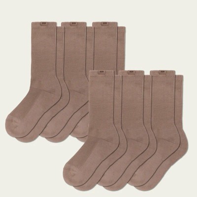 STZY-Mocha - Blank Crew [6 Pairs]
