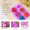 JDICTION 2Pcs Bee Silicone Soap Molds, 3D 6-Cavity Hexagon Non-Stick Mold for Soap, Chocolate, Cake, Resin, Jelly, Candles - 4 of 4