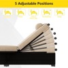 Wicker Chaise  Outdoor，Reclining Adjustable Pool Rattan Chaise Chair，Patio Rattan Wicker Chaise Lounge Chair Set of 2,  for Pool Deck - 4 of 4