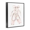 Stupell Industries Soft Pink Ballerina Slippers Ballet Dance Shoes Black Framed Giclee Art - 3 of 4