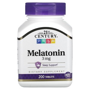 21st Century Melatonin, 3 mg, 200 Tablets - 1 of 4