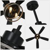 Bella Depot 52" Black Farmhouse Caged Ceiling Fan with Light - 4 of 4