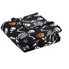 Kate Aurora Ultra Soft & Plush Oversized Orange & Black Halloween Spooky Skeletons Accent Throw Blanket - 50 In. W X 70 In. L - 3 of 3