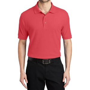 Mafoose Men's Short Sleeve Soft Silk Touch Classic Polo Shirt for Everyday Comfort - 1 of 4