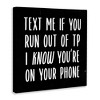Stupell Industries Text Me For TP Funny Bathroom, 30" x 30" - 3 of 4