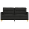 vidaXL 2-Seater Sofa Black 55.1 in. Fabric - 3 of 4
