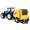 ERTL 1/32 New Holland T6.175 Tractor with 561 Roll-Belt Baler & 3 Round Bales 61029 - 4 of 4