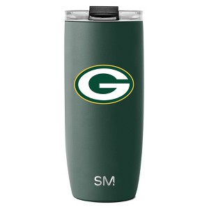 NFL Green Bay Packers Simple Modern Stainless Steel Voyager Travel Mug - 20oz - 1 of 3