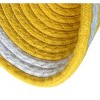 Home Mart Goods Yellow Extra Thick Woven Trivet Round Placemats Hot Potholder Mat Heat Resistant - 9.8"x9.8"(Pack of 4) - 3 of 4