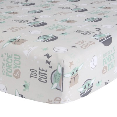 Lambs & Ivy Star Wars Cozy Friends The Child/Baby Yoda Fitted Crib Sheet