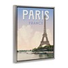 Stupell Industries Paris Tower Landmark Black Framed Floater Canvas Wall Art - 3 of 4