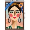 Trends International Reinders: Portraits - Spring Lady Framed Wall Poster Prints Mahogany Framed Version 14.725" x 22.375" - 3 of 4