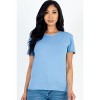 Slickblue Women's Basic Short Sleeve T-Shirt, Stretch Jersey Knit, Casual Everyday Fit, 10 Color Options, Size S-L - 2 of 4