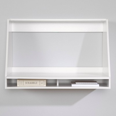 Pure White Wall Mounted Floating Writing Desk