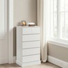 MOEPISY 6 Drawers Dresser for Bedroom, Tall Dresser for Bedroom, Modern Chest of Drawers with Concealed Handles - 3 of 4