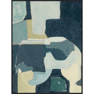32" x 42" Blue Note III by Rob Delamater: Modern Lithograph, Black Frame - Amanti Art - 1 of 4