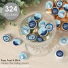 Big Dot of Happiness Shark Zone - Jawsome Shark Party or Birthday Party Small Round Candy Stickers - Party Favor Labels - 324 Count - 2 of 4
