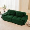QingMoon 117" L-Shaped Sectional Sofa, Corduroy 3-Seater Couch with Pearl-like Piping and Tufted Design for Living Room and Apartment, No Assembly - 2 of 4