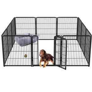 FXW Homeplus Indoor Dog Playpen - Stress-Free and Safe Play,Panels for Puppy and Small Dogs, Black│Patented - 1 of 4