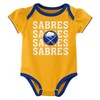 NHL Buffalo Sabres Infant Girls' 3pk Bodysuits - 3 of 4