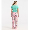 Little Blue House Women's Night Owl Cotton Pajama Pants Multicolored X-Small - 4 of 4