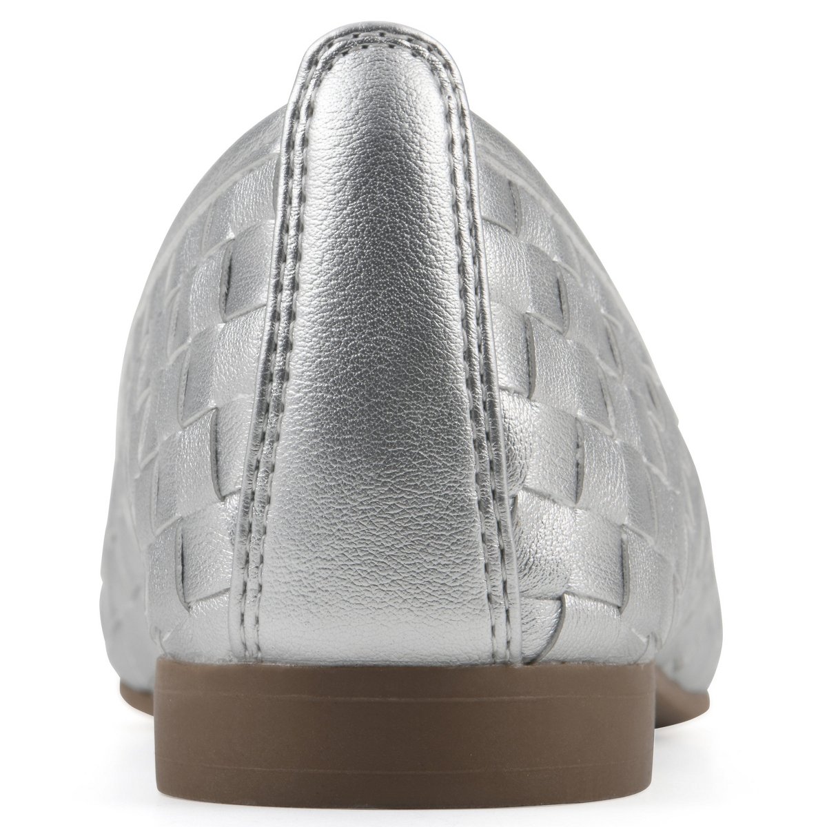 Обувь White Mountain Women's Boccie Ballet Flat, Silver Smooth, 8 — фото 5