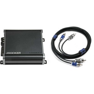 KICKER CXA800.1 800 Watt Mono Amp & 6 M. RCA Bundle - 1 of 4