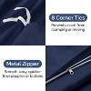 Luxury Soft Premium Duvet Cover Set - Zipper Closure & Matching Pillow Shams - CGK Linens - 4 of 4