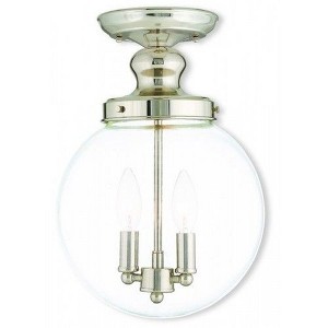 Livex Lighting Sheffield 2 - Light Flush Mount in  Polished Nickel - 1 of 1