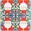 Blue Panda 50-Pack Santa Claus Disposable Paper Cocktail Napkins for Christmas Party Supplies Decorations - 4 of 4