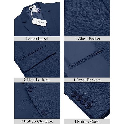 COOFANDY Men's Casual Blazer Slim Fit Lightweight Sport Coat Two Button Suit Jacket Khaki M — фото 5