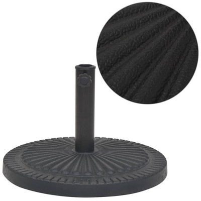 VidaXL Parasol Base Resin Round Black 30.9 lb