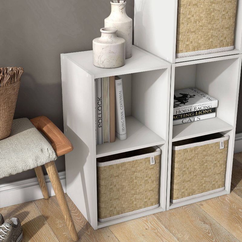 miBasics 24&#34; Silkpath Modern 2 Cube Stackable and Modular Bookcase White, 3 of 15
