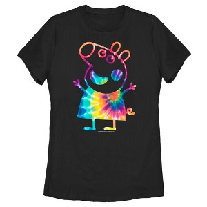 Women's Peppa Pig Tie-Dye Peppa T-Shirt - 1 of 4