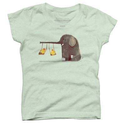 Girl's Design By Humans Swing swing By radiomode T-Shirt