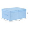 REGALWOVEN Fabric Collapsible Spacious Versatile Storage Bin with Lid and Handle 2 Pcs - 4 of 4