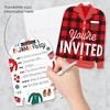 Big Dot Of Happiness Christmas Pajamas - Shaped Fill-in Invitations -  Holiday Plaid Pj Party Invitation Cards With Envelopes - Set Of 12 : Target