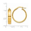 Black Bow Jewelry 4.75mm x 23mm Polished 14k Yellow Gold Round Hoop Earrings - 4 of 4