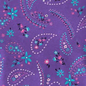 petal purple floral paisley