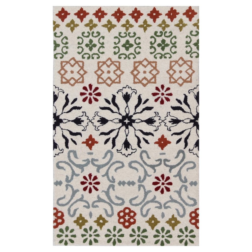 Garrey Area Rug - Ivory/Red (2'6inx4') - Safavieh