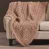 NicBex 50x60 Inch Woven Throw Blanket Fuzzy Cozy Blanket for Bed Bench Sofa Armchair - 2 of 4