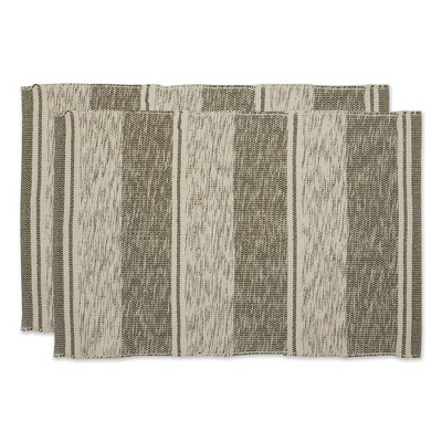 Design Imports Shadow Stripe - Artichoke Variegated - 2 X 3 Ft - Set/2