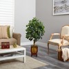 Nearly Natural 46-in Ficus Artificial Tree in Decorative Planter - 4 of 4