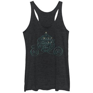 Women's Cinderella Bibbidi Bobbidi Boo Racerback Tank Top - 1 of 3
